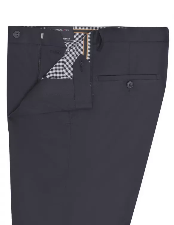 Black Plain Formal Trouser Classic Fit